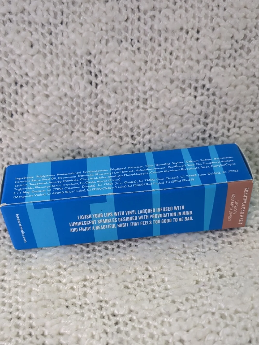 Teeez Cosmetics Crave Lip Gloss in Beautiful Bad Habit, 5ml/0.17fl oz.